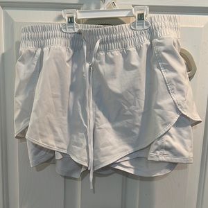 White athletic shorts